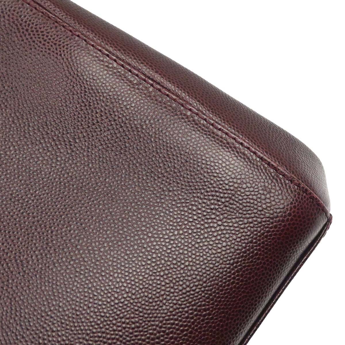Chanel 1997-1999 Bordeaux Caviar Skin Shoulder Bag
