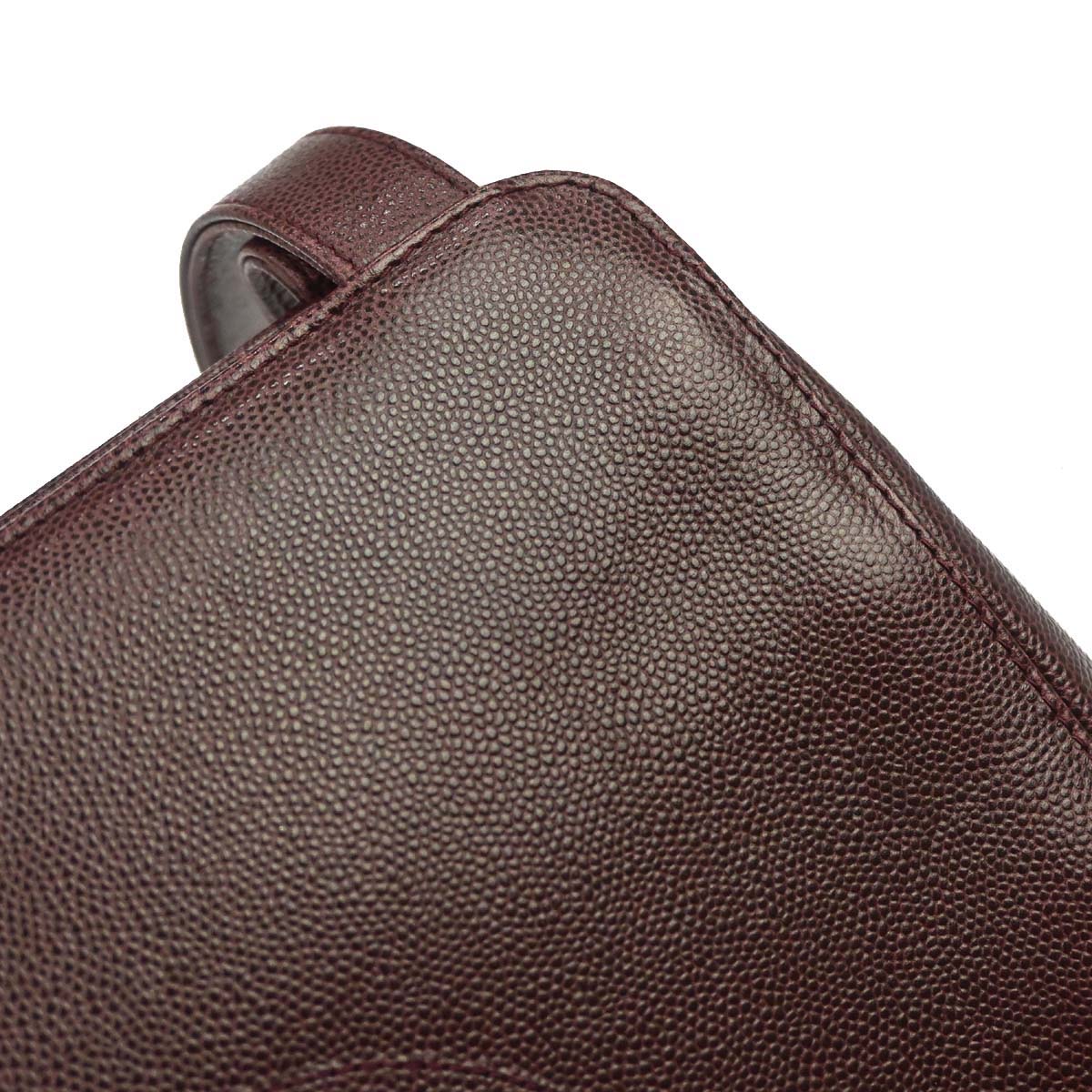 Chanel 1997-1999 Bordeaux Caviar Skin Shoulder Bag
