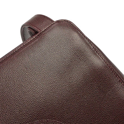 Chanel 1997-1999 Bordeaux Caviar Skin Shoulder Bag