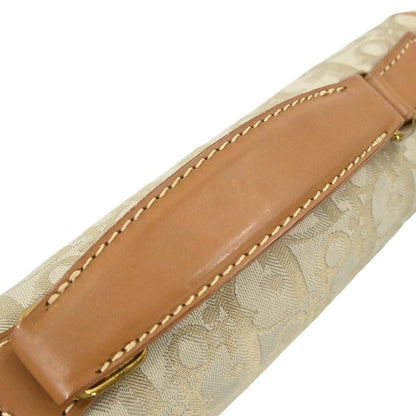 Christian Dior Beige Canvas Trotter 2way Shoulder Handbag
