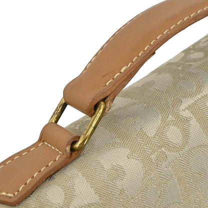 Christian Dior Beige Canvas Trotter 2way Shoulder Handbag