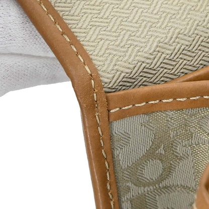 Christian Dior Beige Canvas Trotter 2way Shoulder Handbag