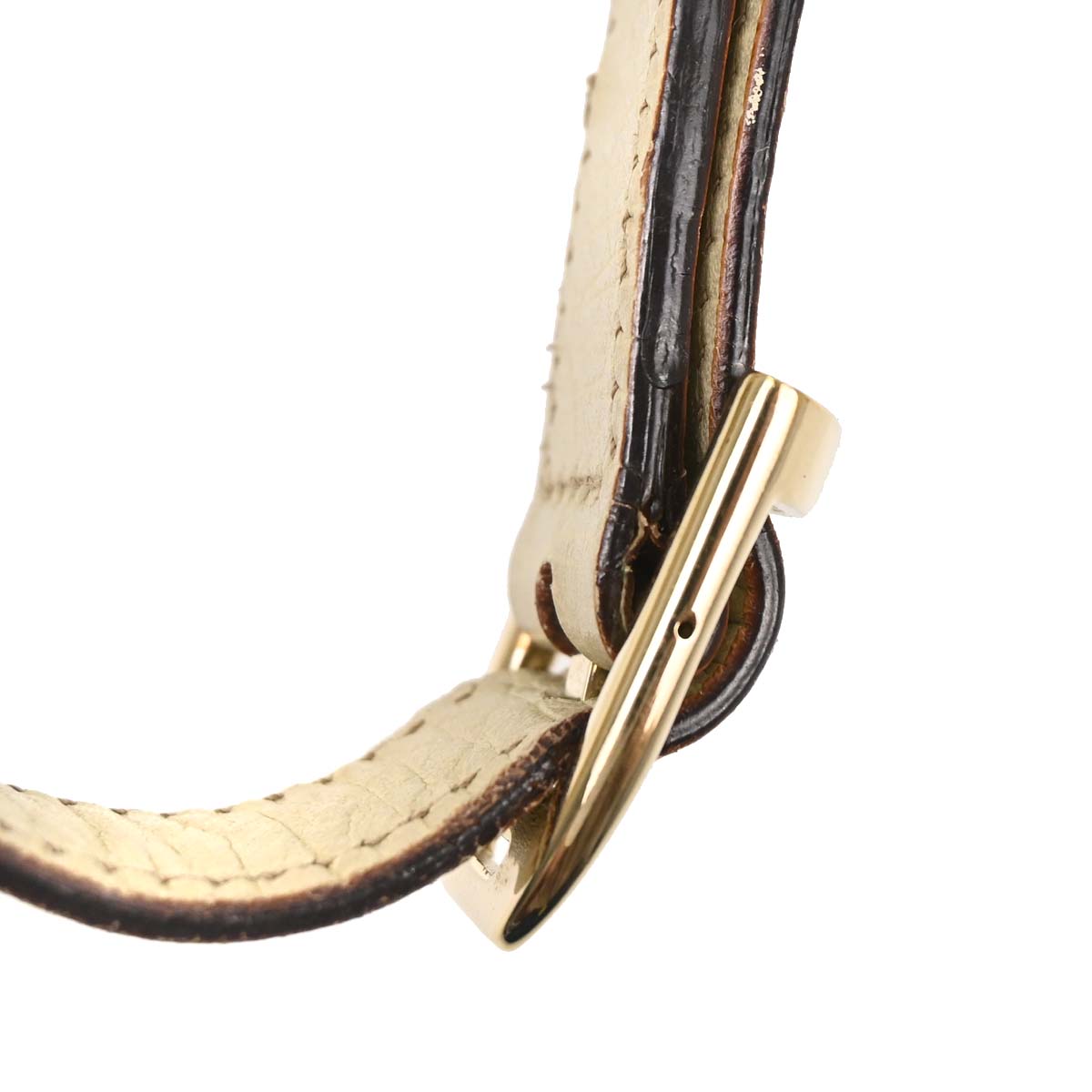 Gucci Beige Canvas GG Horsebit Shoulder Bag