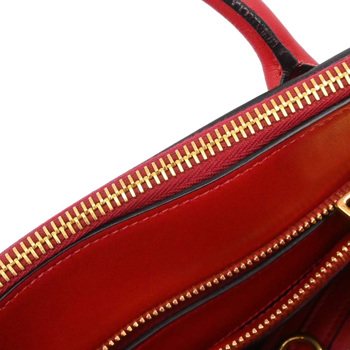 Prada Red Leather Paradigm 2way Shoulder Tote Handbag – AMORE