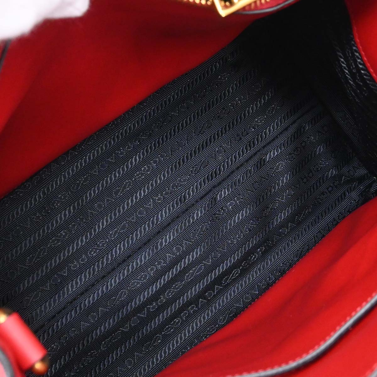 Prada Red Leather Paradigm 2way Shoulder Tote Handbag – AMORE