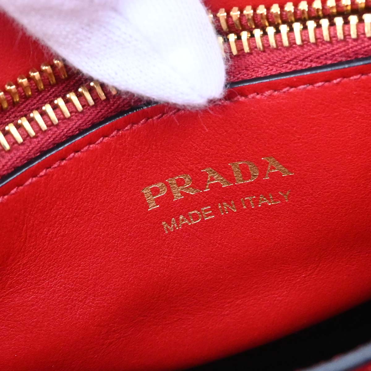 Prada Red Leather Paradigm 2way Shoulder Tote Handbag – AMORE
