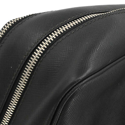 Prada Black Leather Briefcase Handbag
