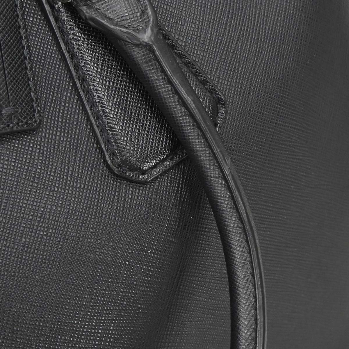 Prada Black Leather Briefcase Handbag