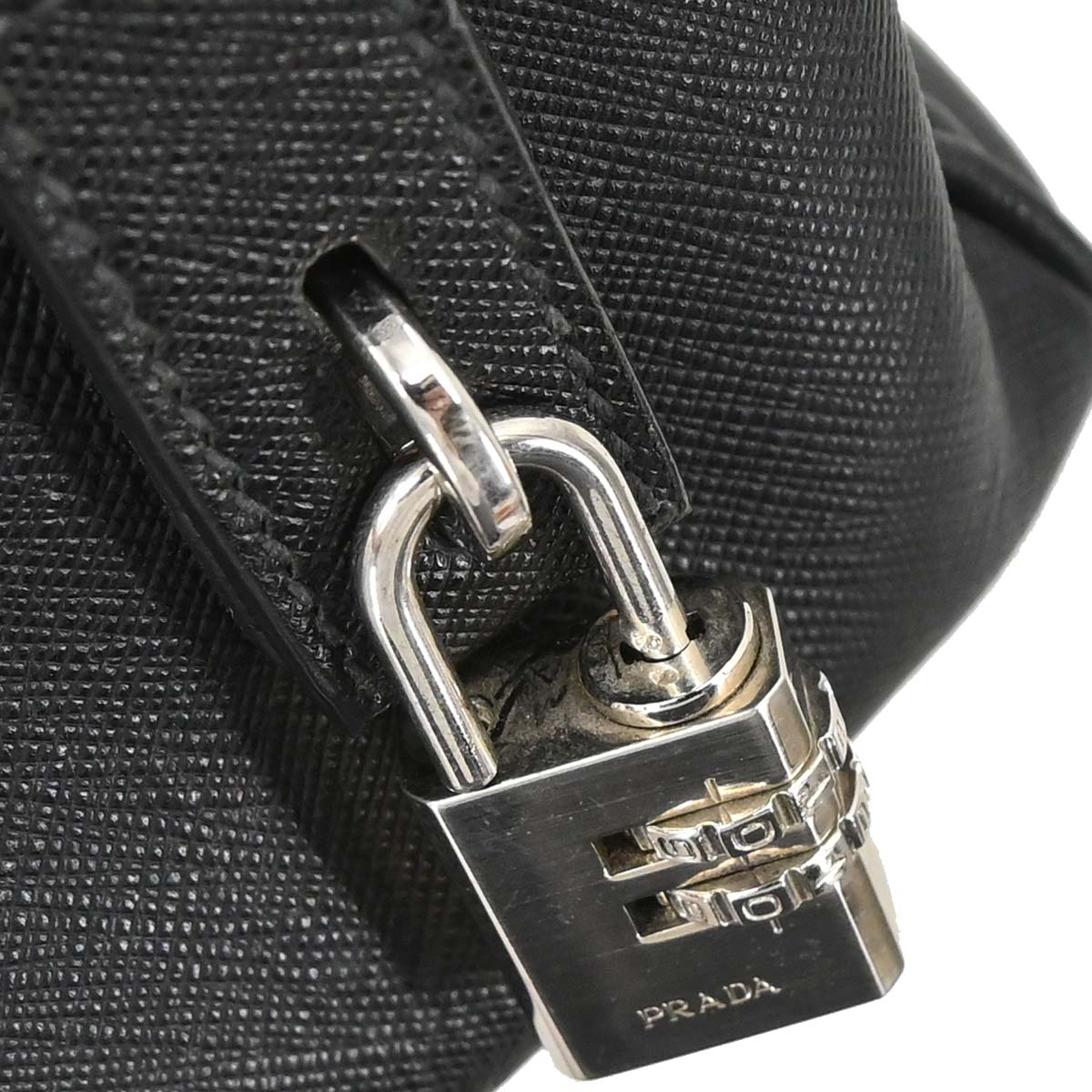 Prada Black Leather Briefcase Handbag