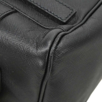Prada Black Leather Briefcase Handbag