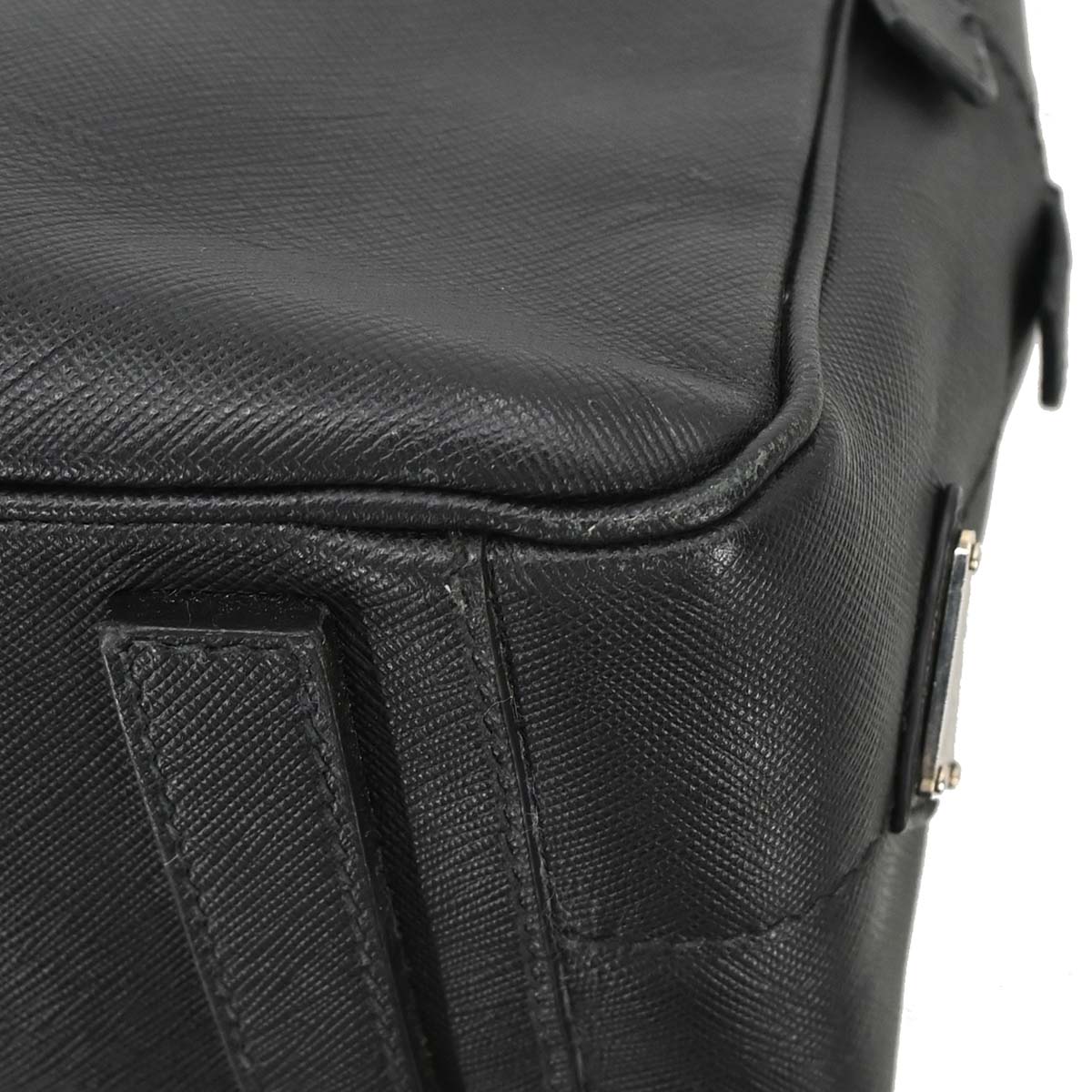 Prada Black Leather Briefcase Handbag