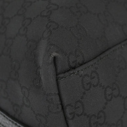 Gucci Black Canvas GG Tote Shoulder Bag