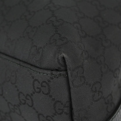 Gucci Black Canvas GG Tote Shoulder Bag