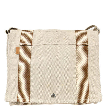 Hermes Beige Toile H Fourre Tout Besace PM Shoulder Bag