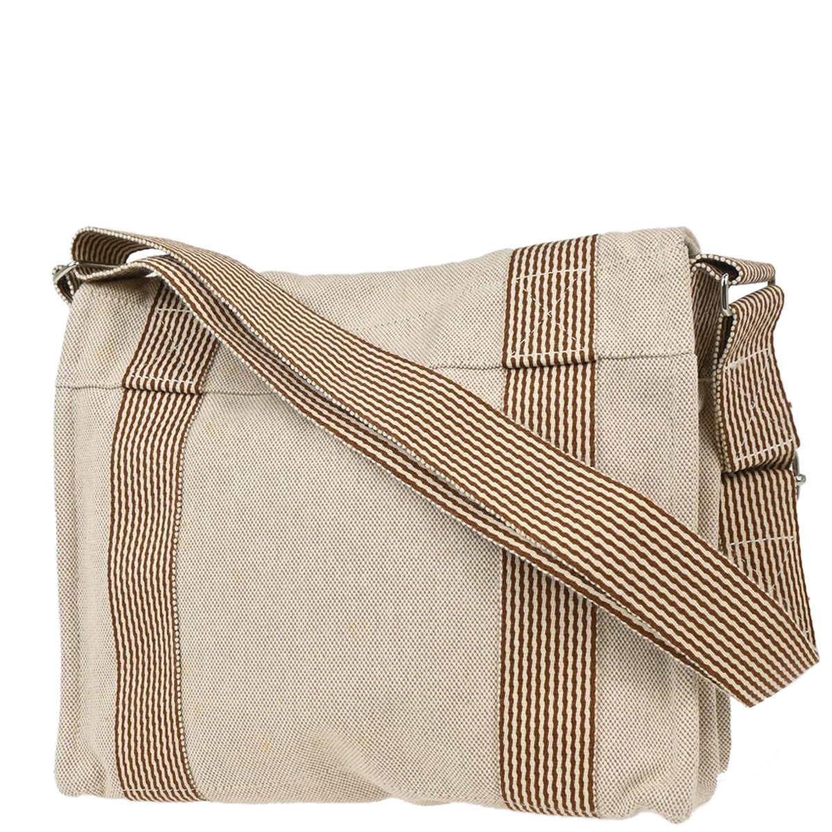 Hermes Beige Toile H Fourre Tout Besace PM Shoulder Bag