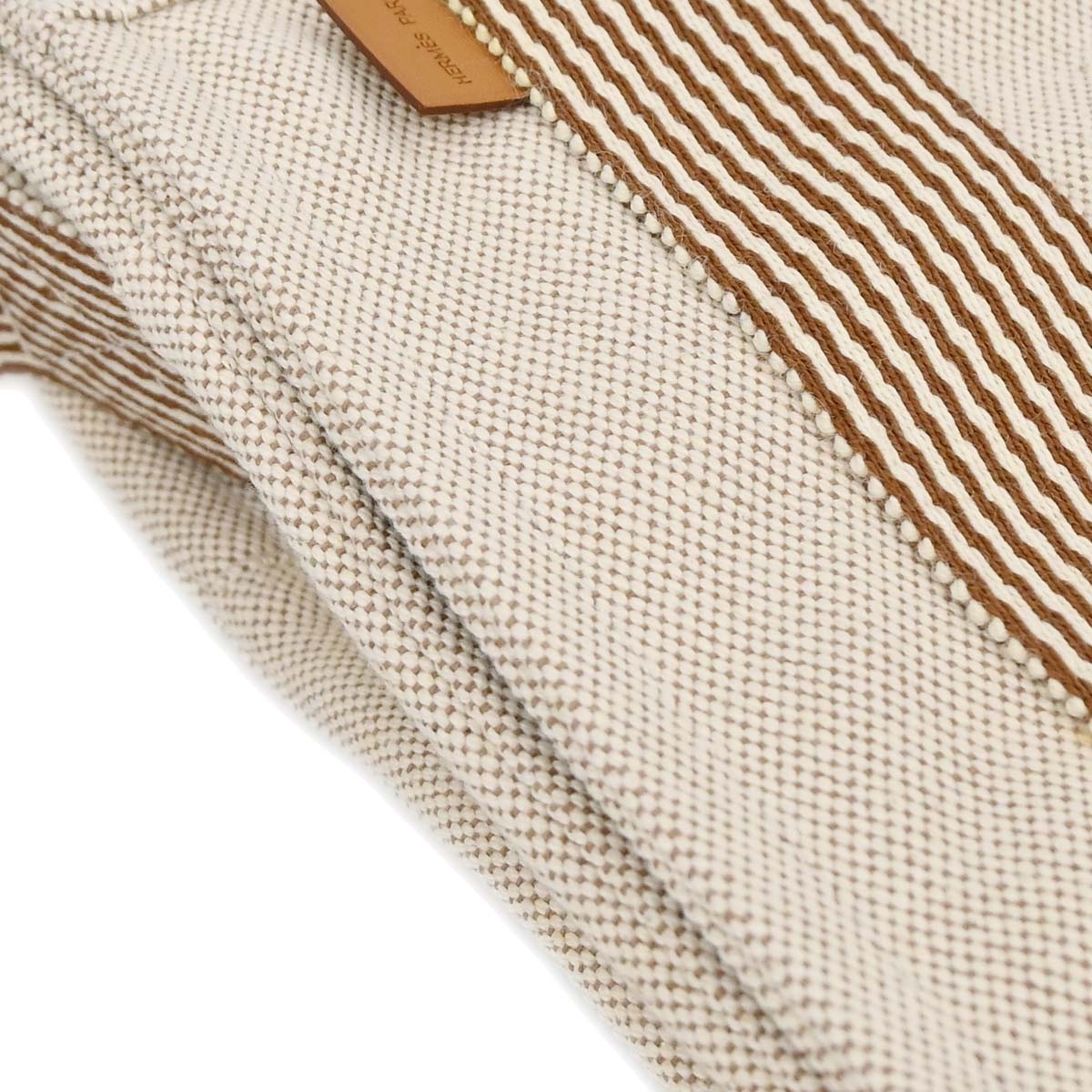 Hermes Beige Toile H Fourre Tout Besace PM Shoulder Bag