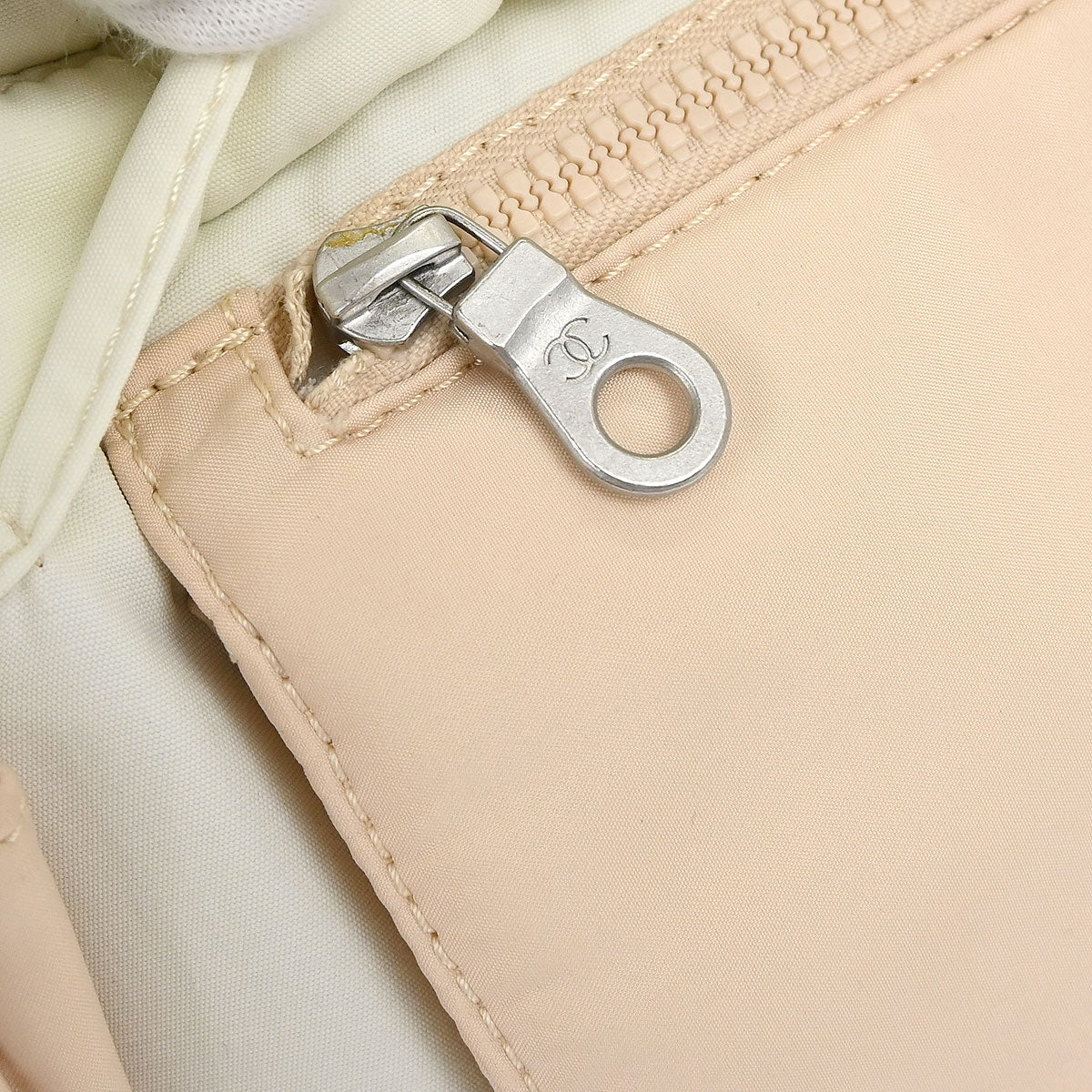 Chanel 2000-2002 White Nylon Sport Line Messenger Shoulder Bag