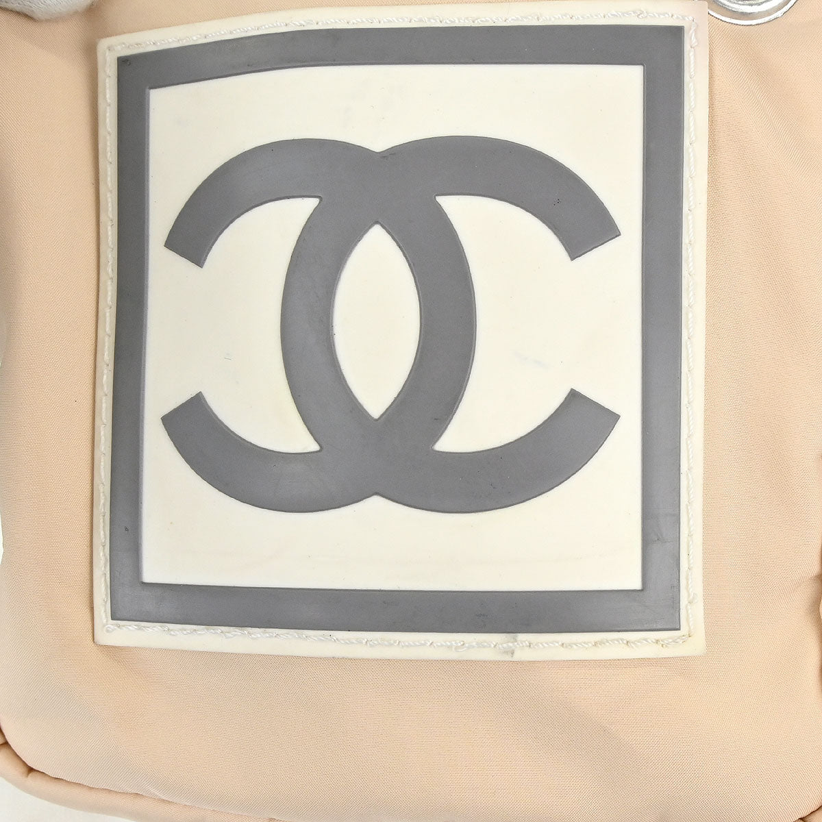 Chanel 2000-2002 White Nylon Sport Line Messenger Shoulder Bag