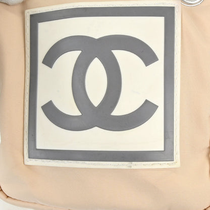Chanel 2000-2002 White Nylon Sport Line Messenger Shoulder Bag