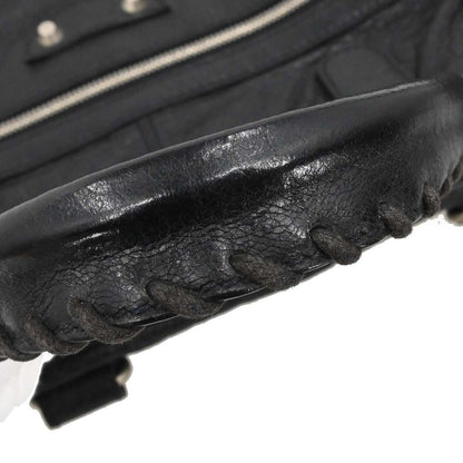 Balenciaga Black Lambskin Briefcase Business Handbag