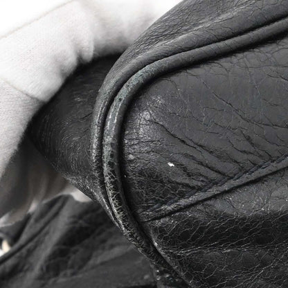 Balenciaga Black Lambskin Briefcase Business Handbag