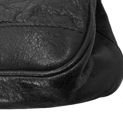 Balenciaga Black Lambskin Briefcase Business Handbag