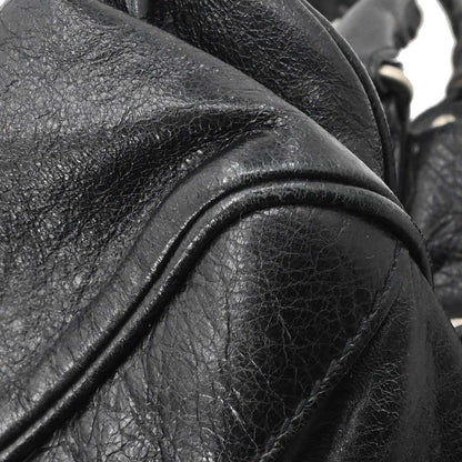 Balenciaga Black Lambskin Briefcase Business Handbag
