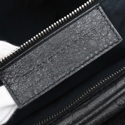 Balenciaga Black Lambskin Briefcase Business Handbag
