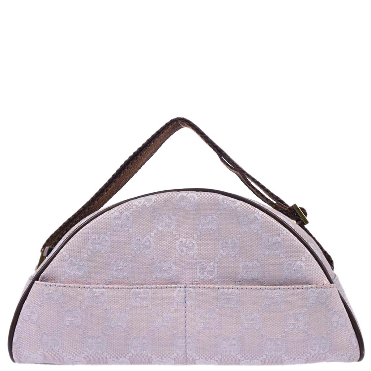 Gucci Purple Canvas GG Handbag