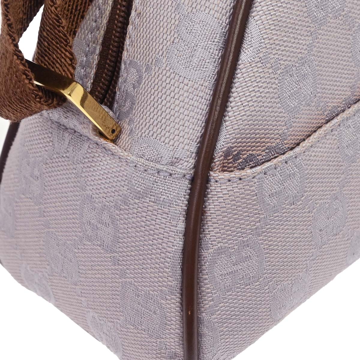 Gucci Purple Canvas GG Handbag