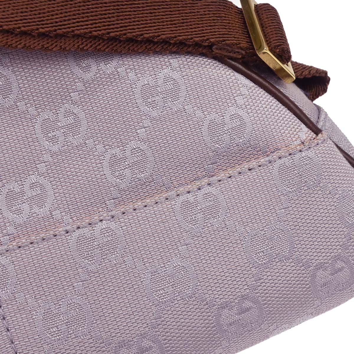 Gucci Purple Canvas GG Handbag