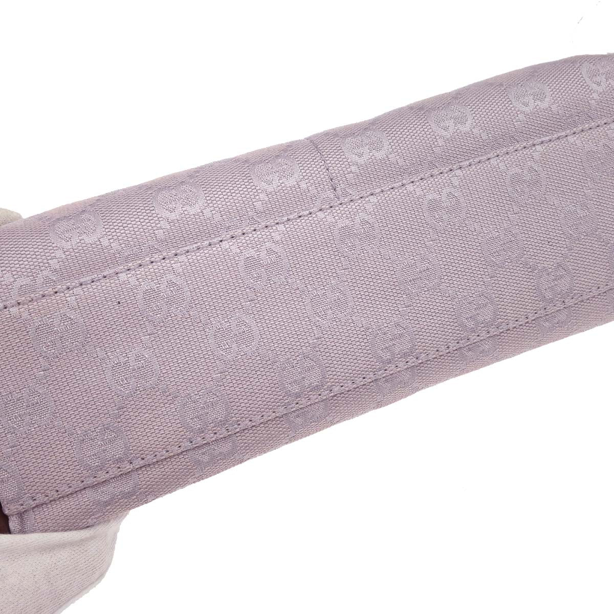 Gucci Purple Canvas GG Handbag