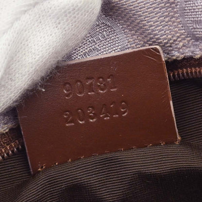 Gucci Purple Canvas GG Handbag