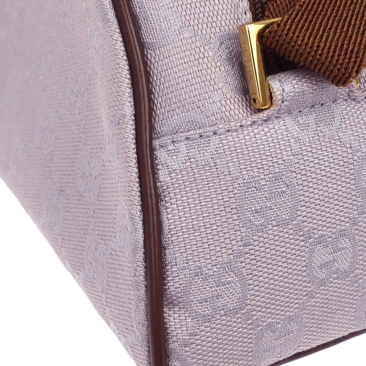 Gucci Purple Canvas GG Handbag