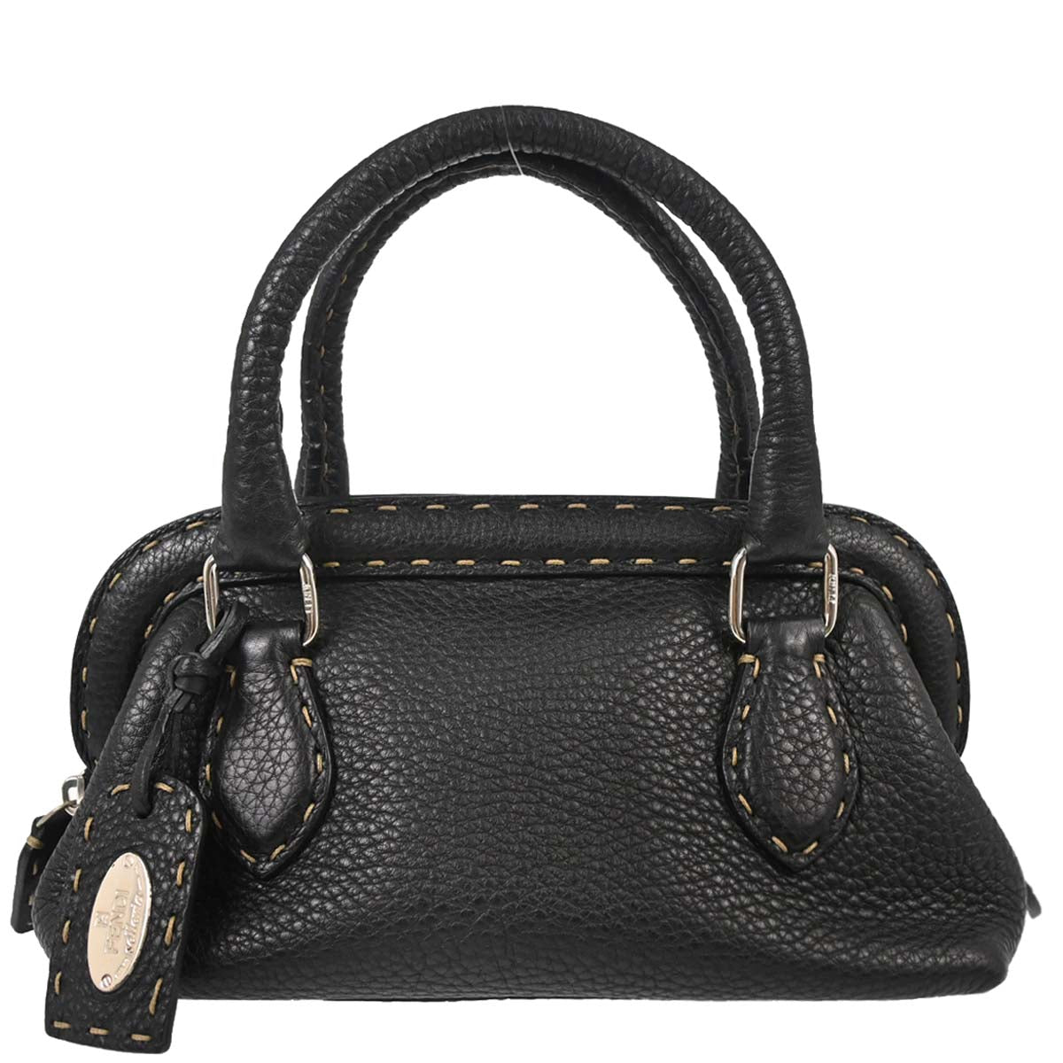 Fendi Black Selleria Handbag