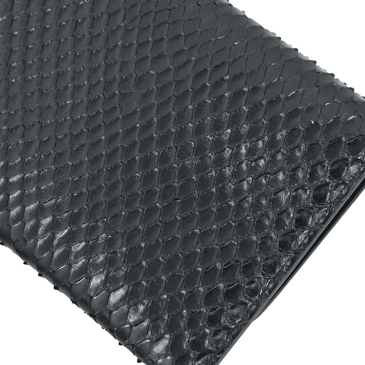 Celine Black Python Wallet with Chain