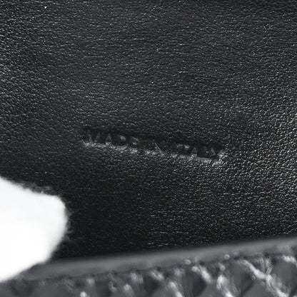 Celine Black Python Wallet with Chain