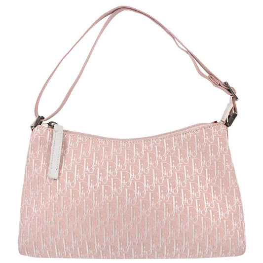 Christian Dior Pink Canvas Trotter Handbag