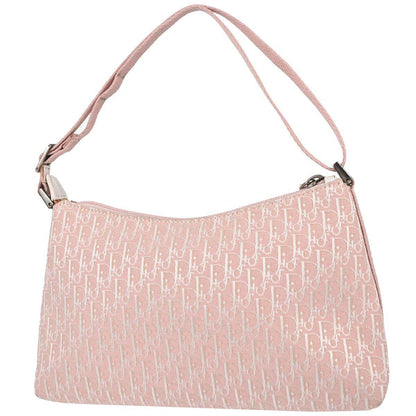 Christian Dior Pink Canvas Trotter Handbag