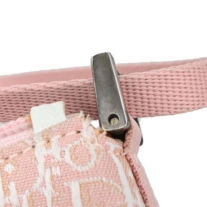 Christian Dior Pink Canvas Trotter Handbag