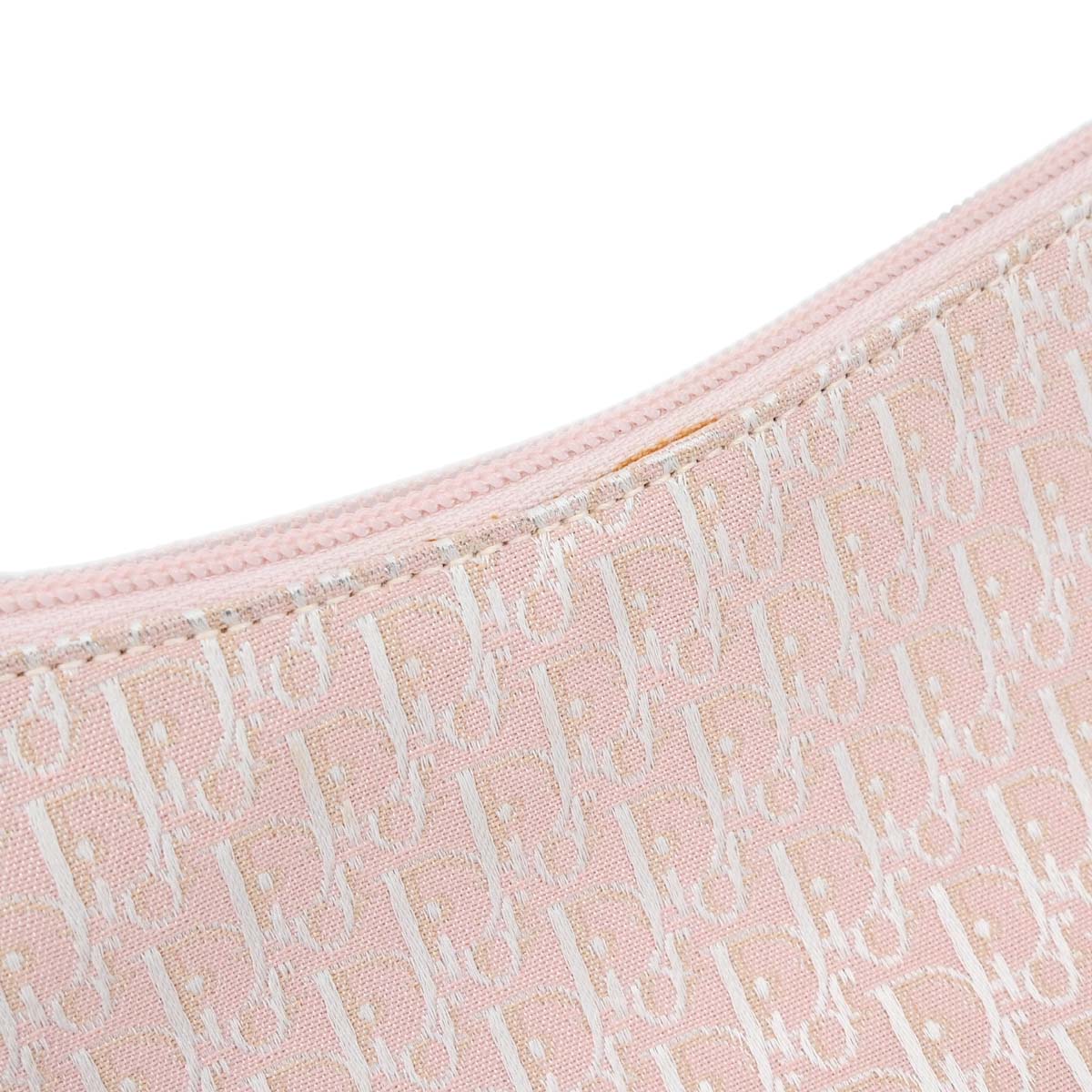 Christian Dior Pink Canvas Trotter Handbag