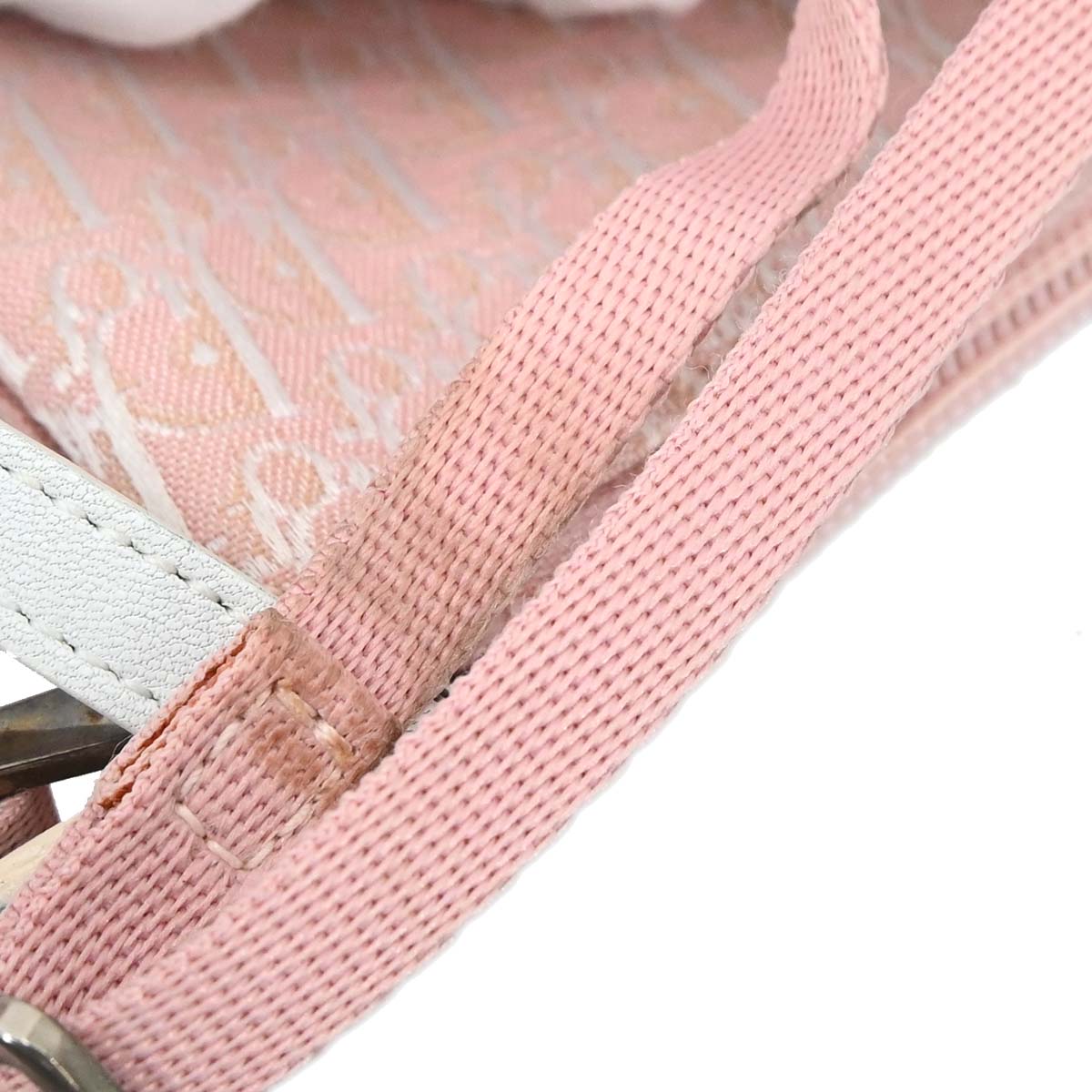 Christian Dior Pink Canvas Trotter Handbag