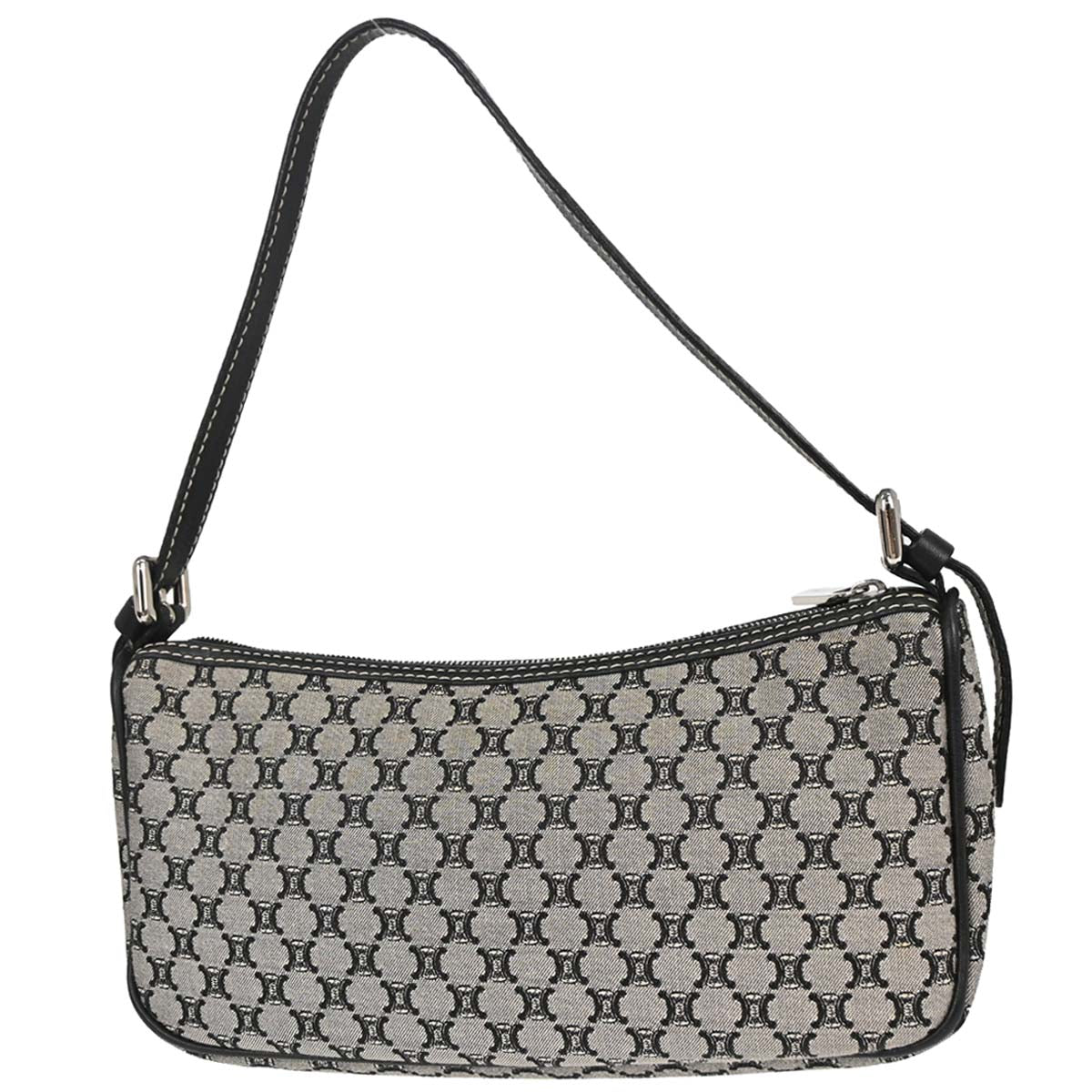 Celine Gray Black Macadam Handbag