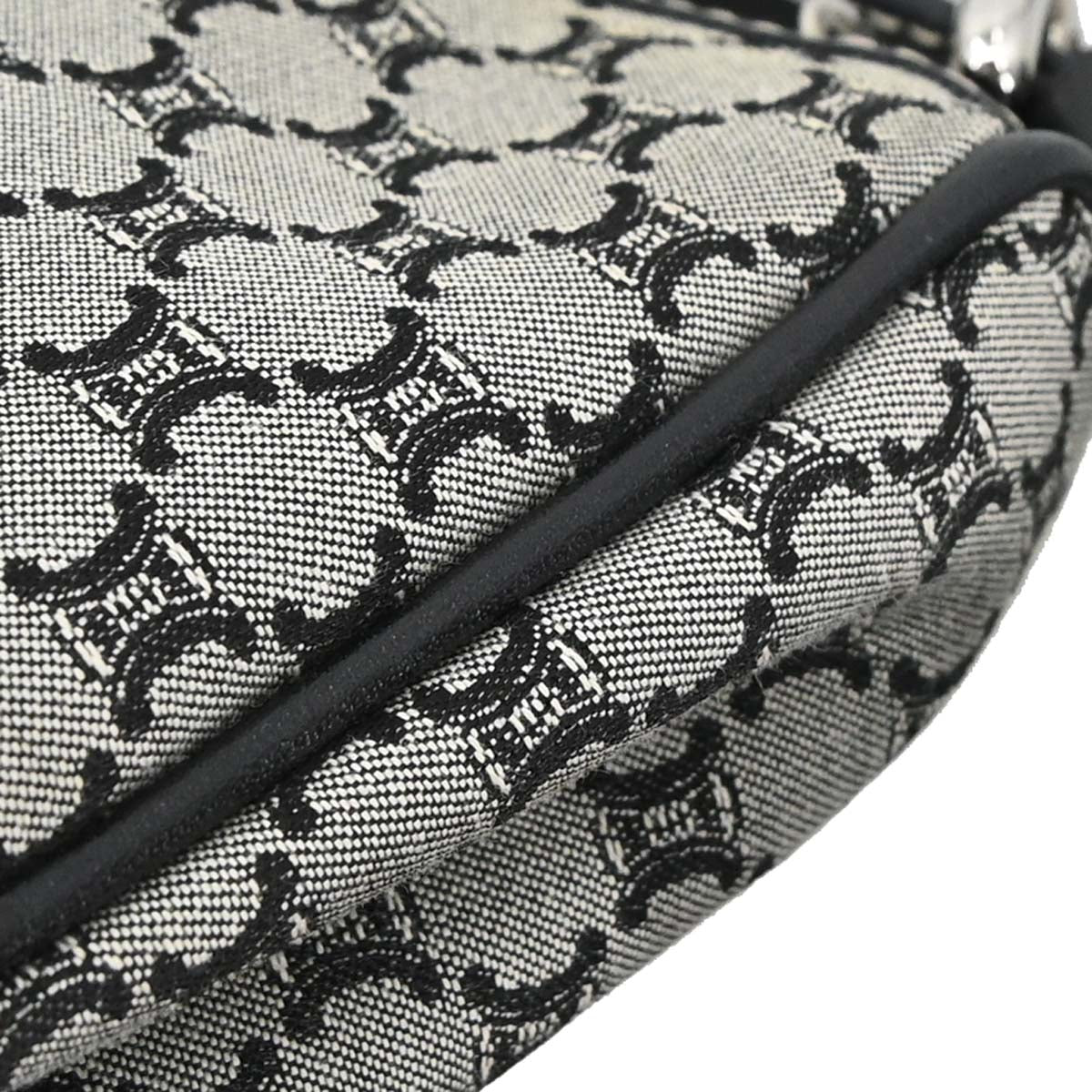 Celine Gray Black Macadam Handbag