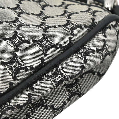 Celine Gray Black Macadam Handbag