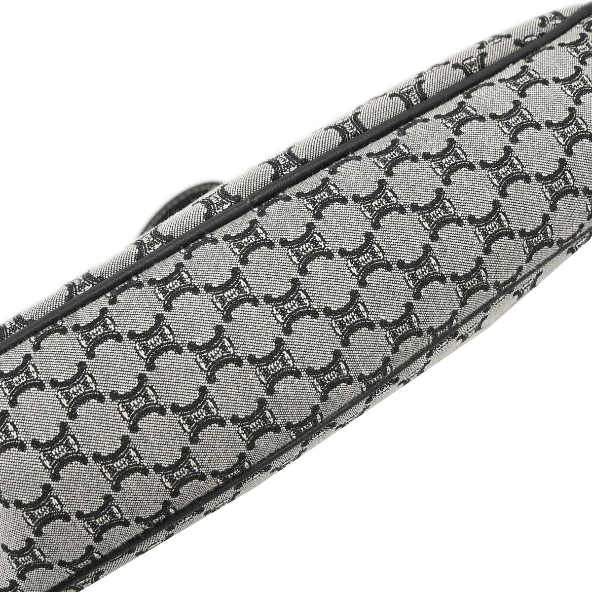 Celine Gray Black Macadam Handbag