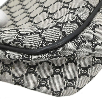 Celine Gray Black Macadam Handbag