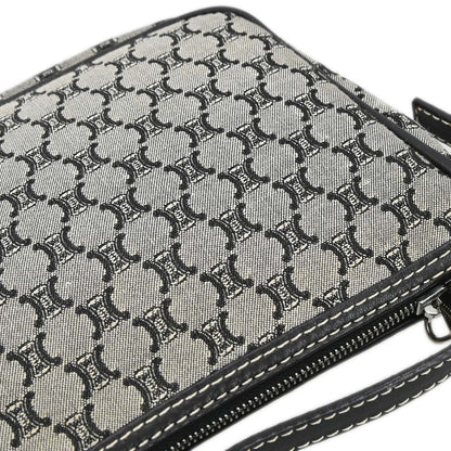 Celine Gray Black Macadam Handbag