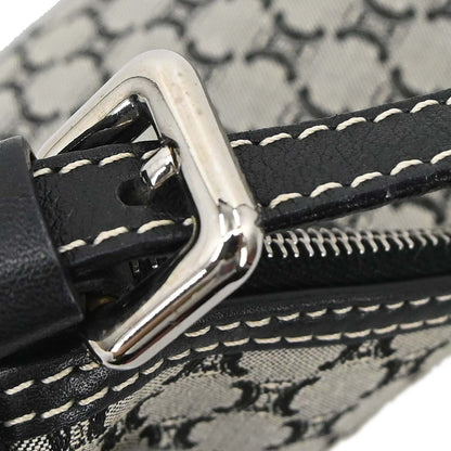 Celine Gray Black Macadam Handbag