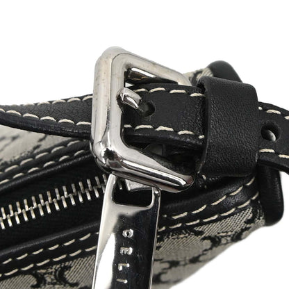 Celine Gray Black Macadam Handbag